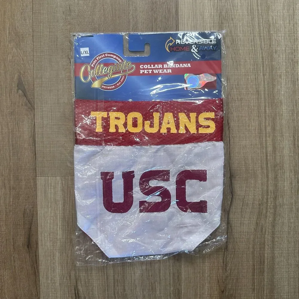 NWT USC Trojans Large XL L/XL Dog Bandana